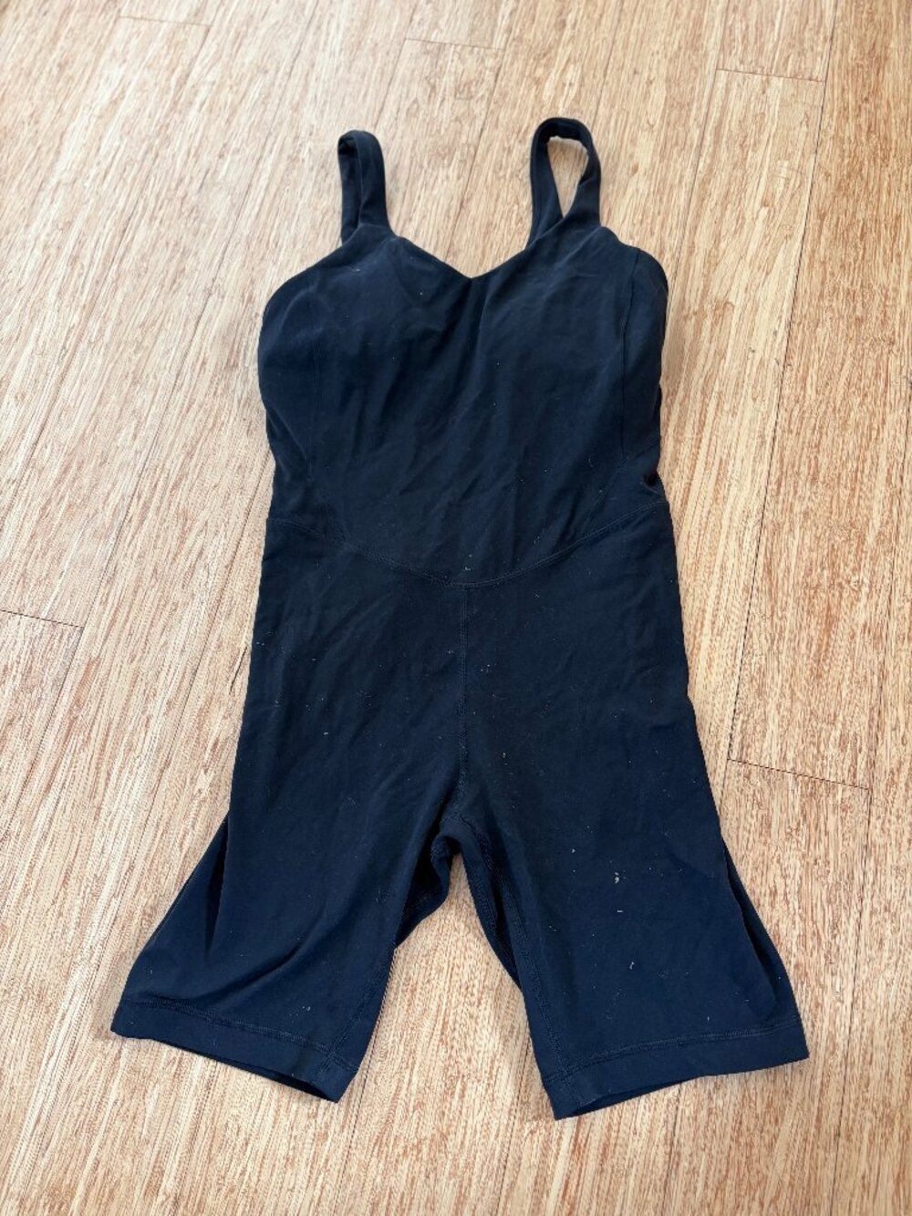 Women’s Lululemon Align Bodysuit 6“ Black 1 Piece Shorts - Size 6